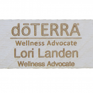 Wooden doTERRA Wellness Advocate with Customizable Line Under Name-0
