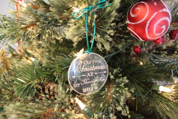 Personalize Acrylic Ornament - Our First Christmas-14264