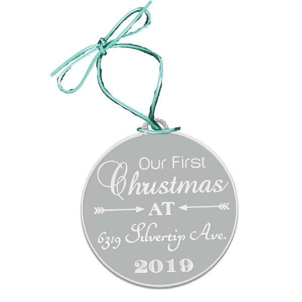 Personalize Acrylic Ornament - Our First Christmas-0