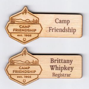 Camp Friendship - Custom Shape Wood-0