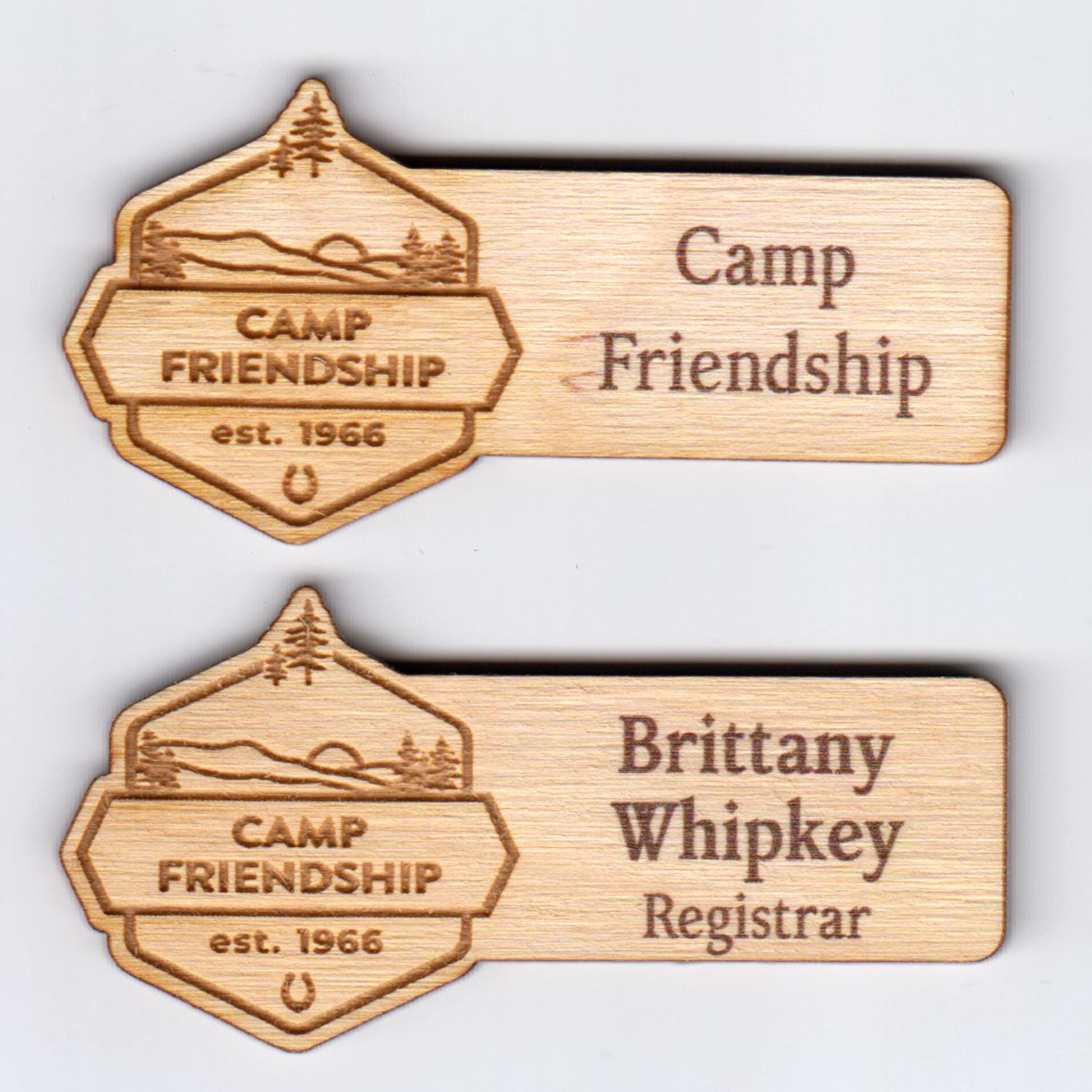 Camp Friendship - Custom Shape Wood-0