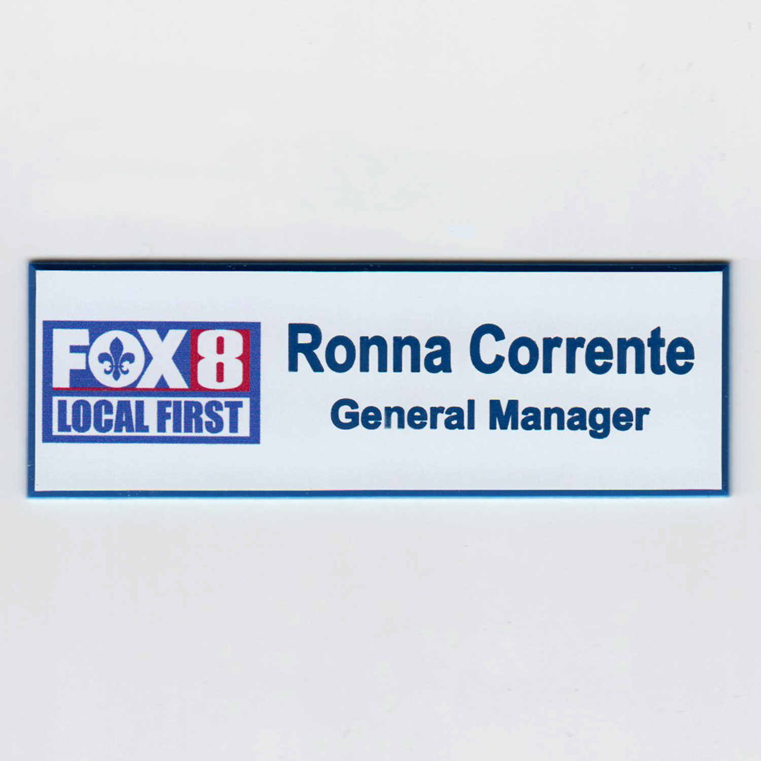 WVUE-TV Fox. - Full color logo Engraved text-0