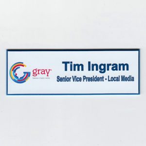 WVUE-TV Gray. - Full color logo Engraved Text-0