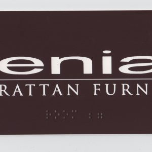 Kenian Furniture 4 x 10 Name Plate-0