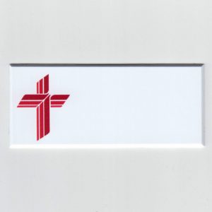 Mid North Printing name tag with logo-0