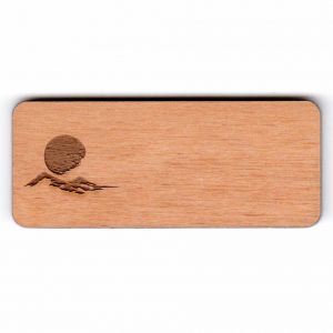 Valley of the Moon Wooden Name Tag-0