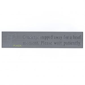 Asbury Plaza printed logo and engraved text-0
