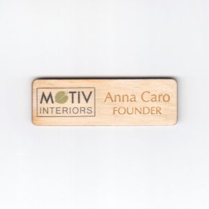 Motiv Wooden Name Tag -0