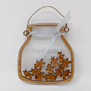 Gingerbread People Jar Ornament-0