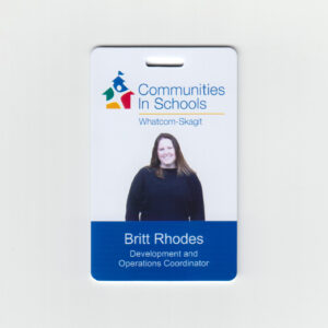 Communities in Schools of Whatcom Skagit - ID Badges (1-Sided)