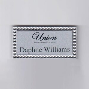 Union Funeral Service - Rhinestone Framed