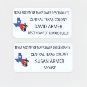 Texas Society of Mayflower Descendants - 1.5 x 3
