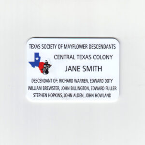 Texas Society of Mayflower Descendants - 2 x 3
