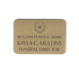 Mullins Funeral Home - Gold 2 x 3