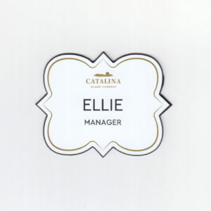 Catalina Island Company - Quatrefoil Gold Outline
