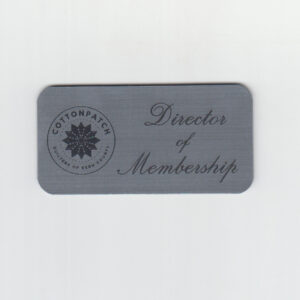 Cotton Patch Quilters of Kern County-Silver tag