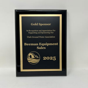 Utah Ground & Water Plaque-Gold