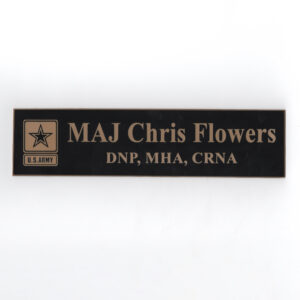 US Army Name Plate